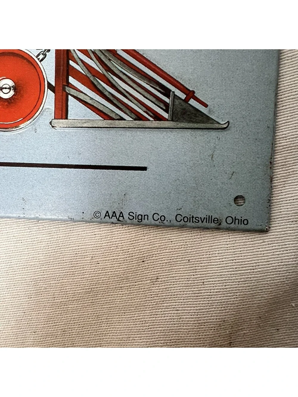 United States “Standard” 4•4•0￼Metal Sign AAA Sign Co. Coitsville, Ohio 1993